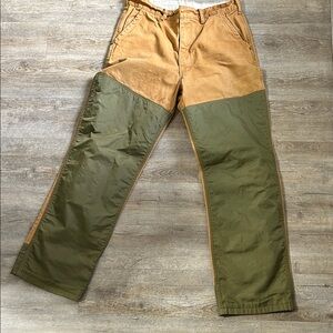 Men's Brush Pants in Olive and Tan